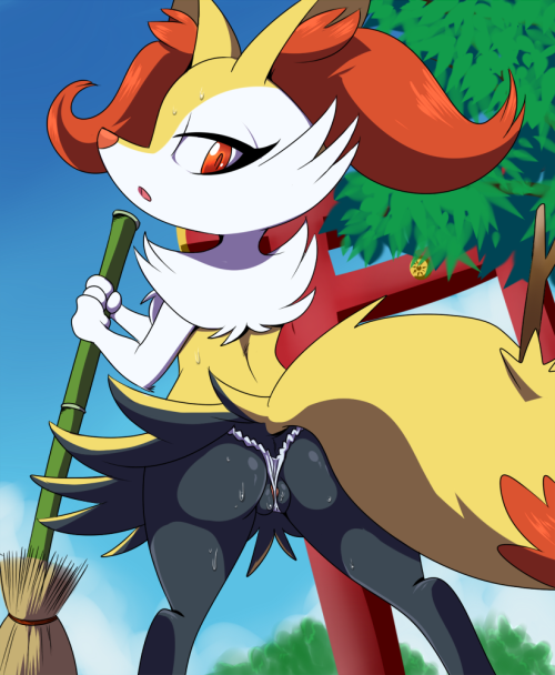 pokepornking:  Some braixen for pokemaniac98