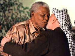 revolutionaryriots:  Nelson Mandela & Yasir Arafat.