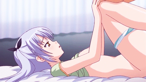 animeporngifs:  Panties around the thighs/legs 