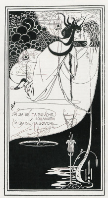 design-is-fine:  Aubrey Beardsley, drawing for Oscar Wilde’s