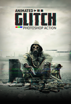 graphicdesignblg:  Animated Glitch - Photoshop Action This Action