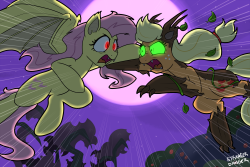 Flutterbat and Timberjack. Cause hey, vampires and werewolves