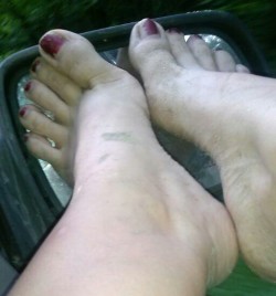 Dirty feet.