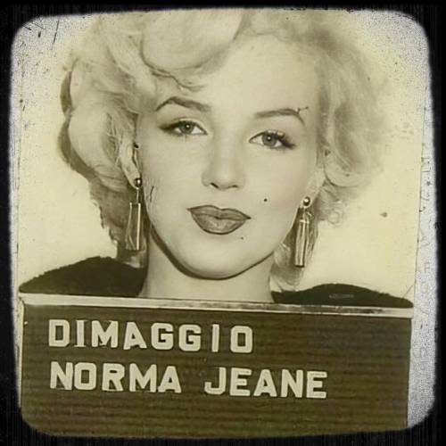 Marilyn Monroe (Her legal name at the time was Norma Jeane DiMaggio)