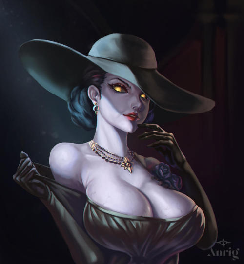 fantasy-scifi-art:  Lady Dimitrescu by Anrig 