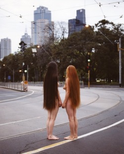 nakedthoughtfortoday:You know, when we became nudists our hair