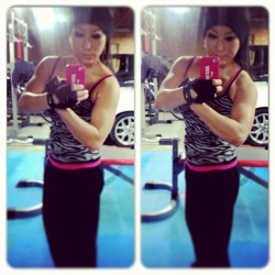 Day1 Chest/Tris before/after workout #BodyBeast #TeamRelentless #Beautyâ€¢nâ€¢BeastFitness