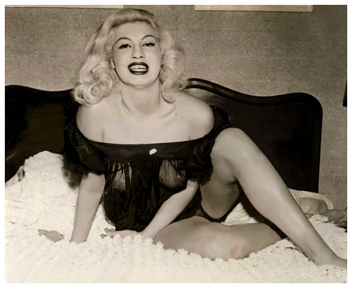  Lily Ayers       (aka. Icel Condon) From a Nudie-Cutie photoshoot from the late-50’s.. 
