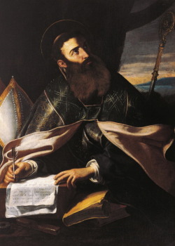 coriesu:  Saint AugustineCecco del Caravaggio ––1610 