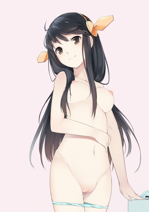 alohattlove:  haruna (kancolle) kantai collection moe monokatari nipples panty pull pussy topless uncensored | #291589 | yande.re