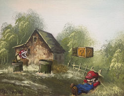 retrogamingblog:  Mario Painting made by Dave Pollot