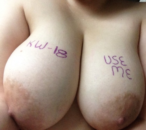 whore-kennel:  kw18:  Just to reiterate what a fucking whore I am~ Fresh out of the shower ready to be dirtied all over again ;)  Contributed by kw-18  “KW-18. Use Me.”