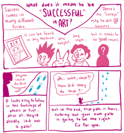 purplekecleon:  a little comic about art and success; don’t