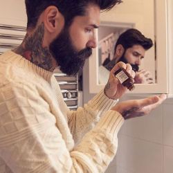 the-bearded-stag:  @roque_80 starting his week of with some @beardbrand