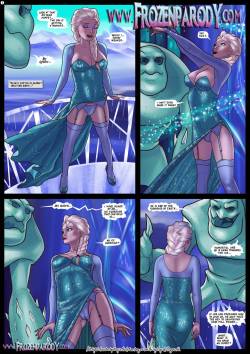 daily-manga-hentai:  Elsa & Jack Frost Comic [Frozen] (Got