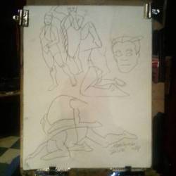 Drawing Jolie La Vie at Dr.  Sketchy’s Boston.  Thank you!