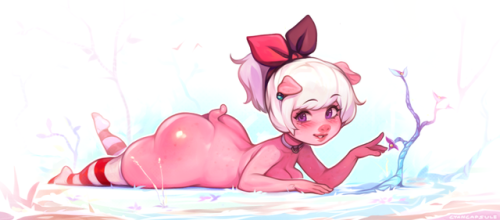 cyancapsule: Emelie with a lil flower!or a dildo.Find me on Twitter where I try to post something daily!Consider supporting me on patreon for weekly sketches, studies & PSDs!  <3