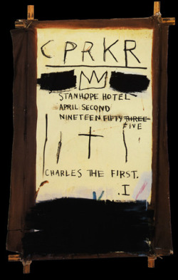 artist-basquiat:  CPRKR, 1982, Jean-Michel BasquiatMedium: acrylic,crayon,canvas