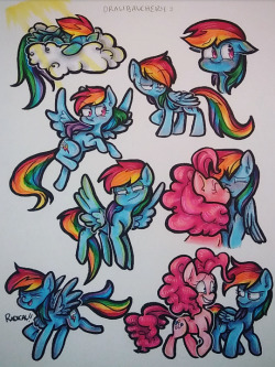 A page of Rainbow, featuring a bit of Pinkie c:(galacticsplatters)