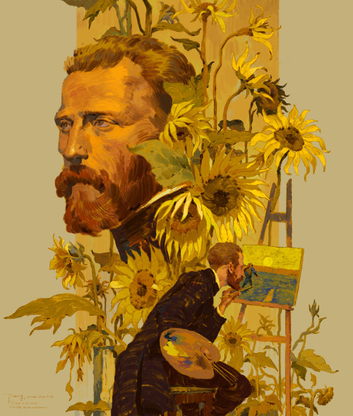 thecollectibles:  Van Gogh And His Sunflowers by  terry wei 