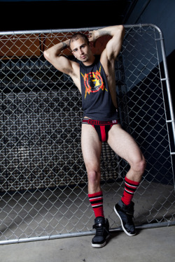 studiotimoteo:  Jared wearing the New CellBlock13 Knockout Jockstrap