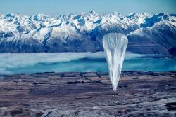 Test flight (Google launches experimental balloons at Lake Tekapo,