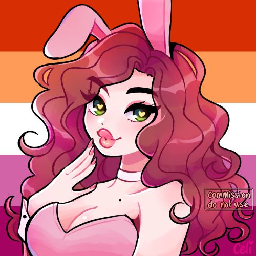 pianta:pride icon for bunnielesbian on twt!  ★ twitter | ko-fi