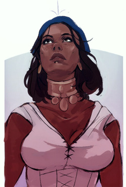 raviesbar:  Isabela’s hair floofing up after it rains.. -‿-