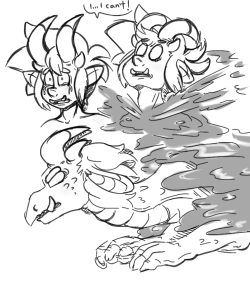 i dont draw or talk about my monster trio characters much but