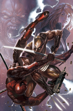 youngjusticer:  Hugh Jackman takes on the Scarlettttttttt Scamuraiiiiiiiiiiiiiiii.