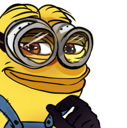 ourladyofskylines:  *sighs* this is the…. minion pepe. he only