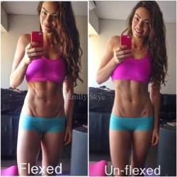 sexygymchicks:  @emilyskyefit: I thought I’d show how different