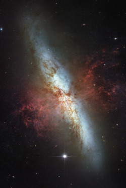 astronomicalwonders:  Starburst Clumps in the Cigar Galaxy -