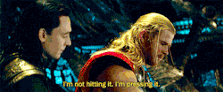 stillabrit:  seaofolives:  Tom and Chris moments in Thor: The