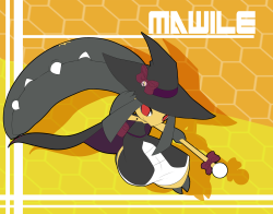 mgx0: Commission for   mawcarby   of his Mawile in a Witch outfitCommission