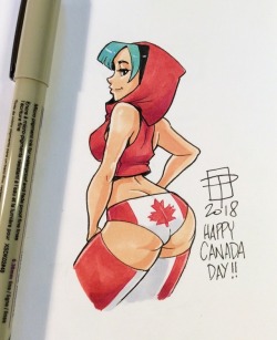 callmepo: HAPPY CANADA DAY!  Canadian shawtie in a hoodie Gwen. 