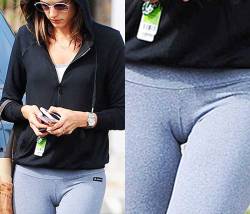 starprivate:  Alessandra Ambrosio and her thin cameltoe  If