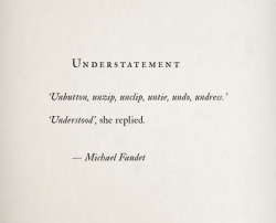 michaelfaudet:  Understatement by Michael Faudet 