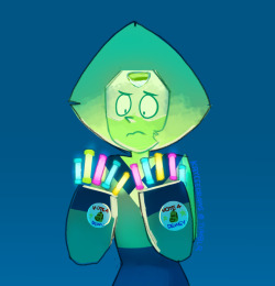 kayceedraws:Peridot couldn’t find her fingers and had to settle