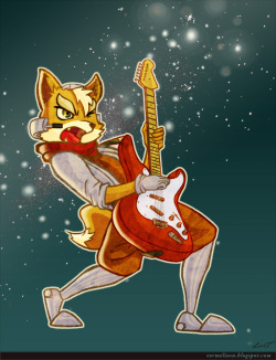 laistd:  Fanart of Fox McCloud, from the game “Star Fox”.