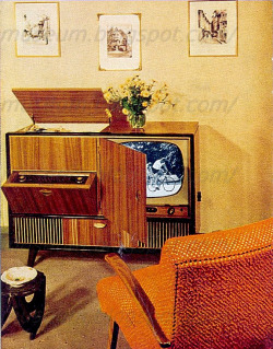 midcenturymodernfreak:  Combo Deal 1955-58 Telefunken TV Stereo