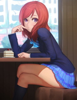 sqidimus:  Maki Credits to 稀泥m on Pixiv 