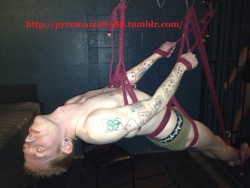 pyromania8988:  I really love this picture! my First Rope Suspension!