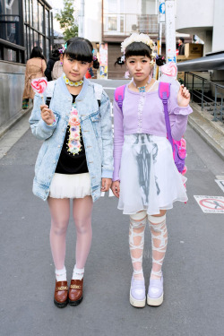 my-selfish-love:  Yupipi and Asahi - Tokyo Fashion Week photographed