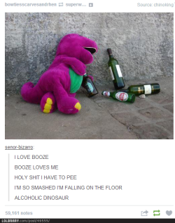 dailyhilariouspics:  What barney is doing now.Follow this blog