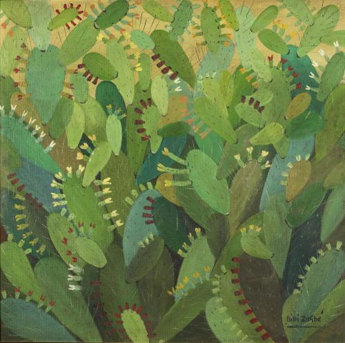 thunderstruck9:Bibi Zogbé (Lebanese, 1890-1973), Cactus en flor