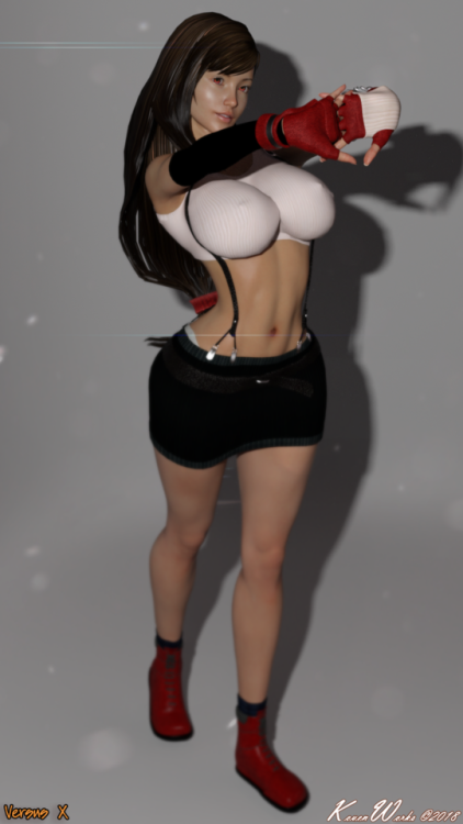 kouen-works: Tifa is here! Happy new year everyone <3 (a little bit late) Note that this model is still a WIP. More coming soon, see ya! 