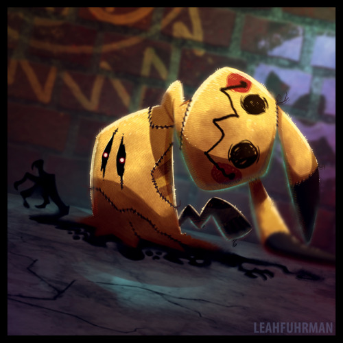 leahfuhrman:   Mimikyu drawing that got out of hand. Love this