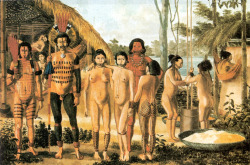 Brazilian Apiacá people, painted by Hércules Florence.