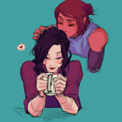 samanthadoodles:    Korrasami sketch drop (Part Two) 